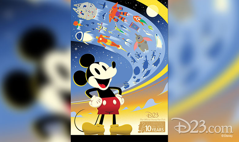 D23 Expo collectible print includes Sora among iconic Disney